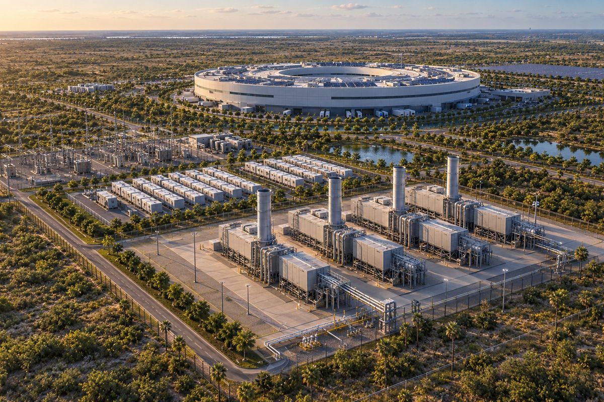 Rendering of the on-site generation campus